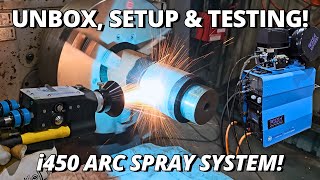 Unbox amp Testing WORLD’S MOST INNOVATIVE Metal Spray System  NEW Metallisation i450 Arc Spray [upl. by Ettesyl]