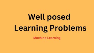 well posed learning problemsmachine learning in telugu [upl. by Cherri]