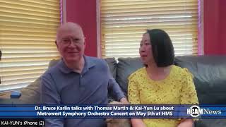 Dr Bruce Karlin talks with musicians Thomas Martin amp KaiYun Lu about upcoming MSO Concert [upl. by Pachston]