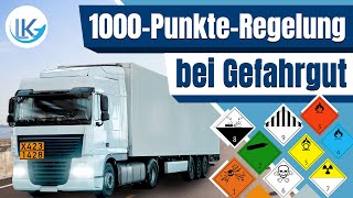 Gefahrgut Die 1000PunkteRegel einfach erklärt [upl. by Sherar]