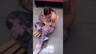 Baseball Bat Leg Scissor Challenge 🦵 [upl. by Carlota]