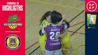 Resumen PrimeraIberdrolaFS  AE Les Corts 1  2 Arriva Alcorcón  Jornada 28 [upl. by Atsiuqal866]