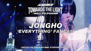 240720 Jongho Everything Fancam  ATEEZ Towards the Light Will to Power in LA  에이티즈 종호 최종호 [upl. by Ahsenav]