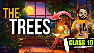 The trees poem class 10  Animated  Full  हिंदी में  Explained  The trees Class 10 [upl. by Nowaj]