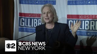 Sen Kirsten Gillibrand speaks to supporters after declaring victory in NY race [upl. by Salahcin]