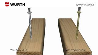 Viti truciolari per legno ASSY® 30  Würth [upl. by Keligot714]