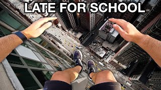 LATE FOR SCHOOL AGAIN Parkour POV [upl. by Em323]