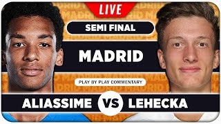 AUGER ALIASSIME vs LEHECKA • ATP Madrid 2024 SF • LIVE Tennis PlaybyPlay Stream [upl. by Eceinert503]