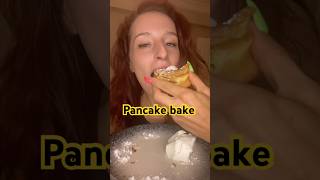 Pancake bake mukbang pancakes pancakebake clafoutis mukbang foodies eating [upl. by Faber]