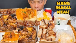 Mang Inasal Meal Mukbang Asmr  Filipino Food Mukbang Philippines [upl. by Brantley]