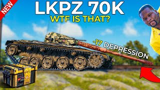 What LT with 17 Depression  New LKPZ 70 K  World of Tanks Leichter Kpz 70 K [upl. by Rehotsirk90]