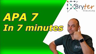 APA 7 in 7 minutes [upl. by Claribel370]