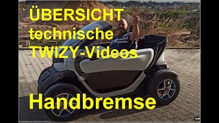 Technische Twizy Videos 3 Handbremse [upl. by Olmsted]