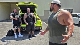 The Biggest NFL Lineman Works Out With Big Boy and Big Joe [upl. by Seem]