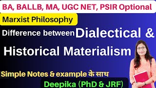 Marxist Philosophy  Dialectical and Historical Materialism [upl. by Ecila]