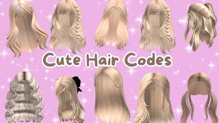 BERRY AVENUE CODES HAIR BLONDE PT1 amp BLOXBURG CODES HAIR amp ID BROOKHAVEN HAIR CODES roblox hair [upl. by Lohrman]