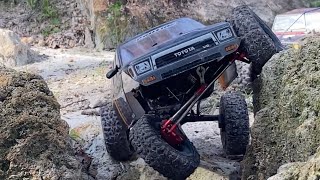 Redcat Gen7 upgraded and modded rock crawling CottonsRCVillageandAdventure wIansRC1031 [upl. by Shore]