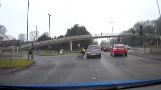 Cyclist Knocked Down After Nasty Collision [upl. by Namruht214]