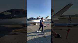 Vision Jet vs Airlines 🛩️ airplane pilot aviation [upl. by Eniawtna]