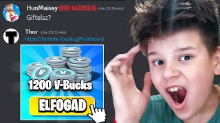 KIHÍVTAM 3 KÓD HASZNÁLÓMAT VBUCKS ÉRT [upl. by Adali]