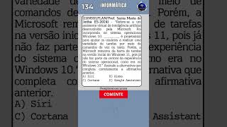 💾 134  QUESTÃO DE INFORMÁTICA PARA CONCURSO shorts concurso concursospúblicos concursos [upl. by Yeldar]