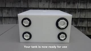 How To Install Uniseal Fittings on a Marine or RV Water Holding Tank [upl. by Yonit576]