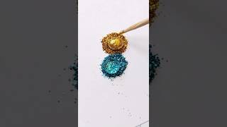 satisfying glitter drop making💛💙🤪🤣🥰satifingart waterdrops glitter [upl. by Arba]