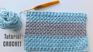 Hermoso Punto Crochet Fácil 😉 Tutorial explicado paso a paso [upl. by Amin]