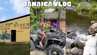 ATV TOUR IN JAMAICA  River Ryders Adventure Park  ATV Zipline River [upl. by Eedyaj]