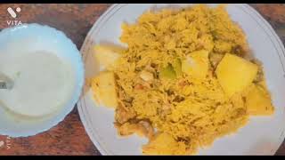 Aloo ki tahiri  Chicken gudiyon ki tahiri Aloo chawal recipe [upl. by Happy]