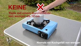 DECampingaz® CampBistro TischCampingkocher  quotTipps zur richtigen Nutzungquot [upl. by Nyliram]