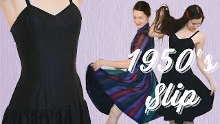 Sewing a 1950s Dress Slip [upl. by Dhumma]