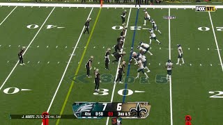 Goederts onehanded catch transforms into 30yard pickup vs Saints [upl. by Aihsenod817]