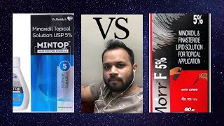 Mintop 5 VS Morr F 5 Comparison  Minoxidil Review [upl. by Nepean287]