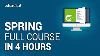 Spring Full Course  Learn Spring Framework in 4 Hours  Spring Framework Tutorial  Edureka [upl. by Daphna79]