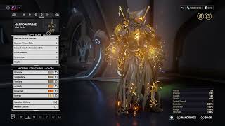 warframe 4 skins HARROW PRIME fashion frame [upl. by Heddy]