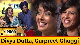 Gurpreest Ghuggi and Divya Dutta Best Stage Comedy at Pifa Awards [upl. by Ayotna]