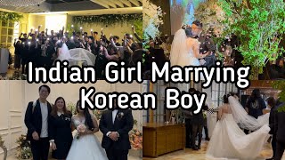 Indian girl marrying Korean Boy  Marriage Vlog  full wedding in Korea [upl. by Peti]