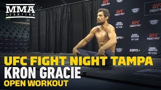 UFC Tampa Kron Gracie Open Workout Highlights  MMA Fighting [upl. by Aimet584]