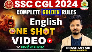 English का महायुद्ध  Complete English Golden Rule  SSC CGLMTS 2024  English By Prashant Sir [upl. by Enilamme]