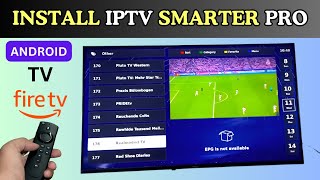 How to Install iptv Smarters Pro on Android Tv amp FireStick [upl. by Meriel772]