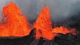 Watch as Hawaii’s Kilauea volcano erupts lava [upl. by Llyrrad182]