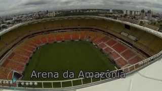 Imagens aéreas da Arena da Amazônia  Manaus [upl. by Aretina]