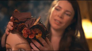 Historical Headdresses Hair Play Adjustments  ASMR cozy basics soft spoken [upl. by Zelten90]