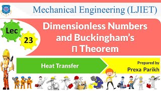 L 23 Dimensionless Numbers and Buckingham’s Π Theorem  Heat Transfer  Mechanical [upl. by Anaehr]