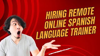 Remote Online Spanish Language Trainer job at Speexx  Open to people anywhere in the world [upl. by Haridan]