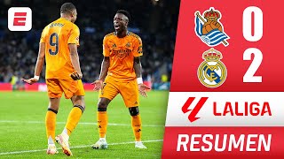 REAL MADRID sacó un complicado triunfo ante REAL SOCIEDAD con goles de VINICIUS y MBAPPÉ  La Liga [upl. by Anaujahs]