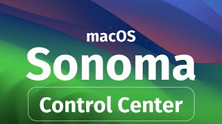 Use Control Center on macOS Sonoma [upl. by Plunkett395]