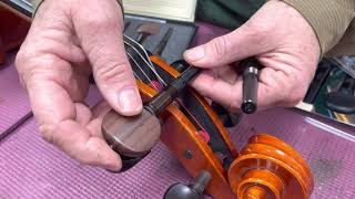 How to install Knilling Geared Pegs on Cello [upl. by Eanert238]