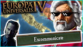 Excommunicating Everyone To Exploit Expansion EU4 Papal States Guide [upl. by Pasho]